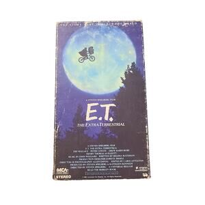 1982 1982 E.T. The Extra-Terrestrial VHS Universal MCA Green Flap  used  tested